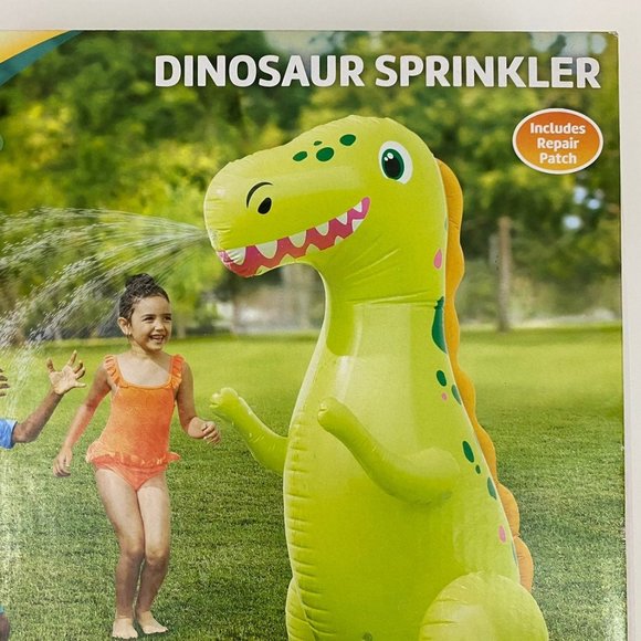 Play Day Inflatable Dinosaur Sprinkler Water Fun Toy - Picture 4 of 9